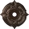 Ekena Millwork Attica PVC Medallion (Canopies up to 7 3/4"), 22"OD x 3 1/2"ID x 1"P, Textured Metallic Mystic Brown CMP22ATAMB - alternate 1